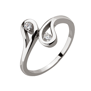 Золотое кольцо с бриллиантами (2б_к-221) фотография