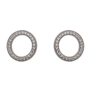 Золоті сережки з цирконіями (2б_с-178) фотографія