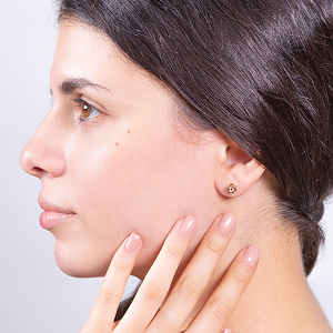 Золоті сережки з діамантами (1б_с-077) фотографія