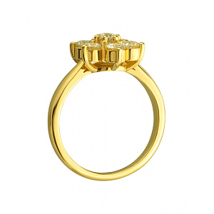 Золотое  кольцо с бриллиантами (01-200542647) фотография