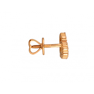 Золоті сережки з цирконієм куб. (01-200581647) фотографія