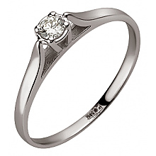 Золотое кольцо с бриллиантом (01-200745947)