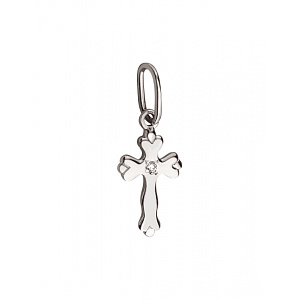 Золотий хрестик з діамантом (01-200807547) фотографія