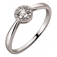 Золота каблучка з діамантами (01-200847447)