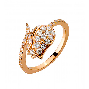 Золотое кольцо с бриллиантами (1б_к-176) фотография