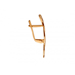 Золотые серьги с цирконием куб. (01-19182548) фотография