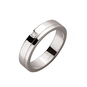 Золотое кольцо с бриллиантом (01-200087448) фотография