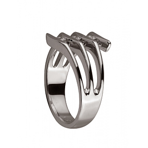 Золотое кольцо с бриллиантами (01-200202548) фотография