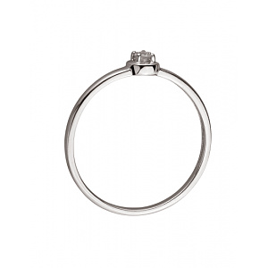 Золотое кольцо с бриллиантом (01-200283048) фотография