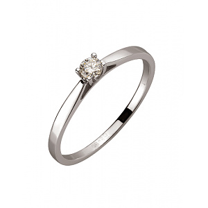 Золота каблучка з діамантом (01-200336448) фотографія