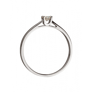 Золота каблучка з діамантом (01-200336448) фотографія