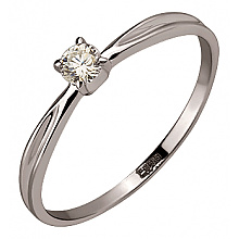 Золота каблучка з діамантом (01-200575948)