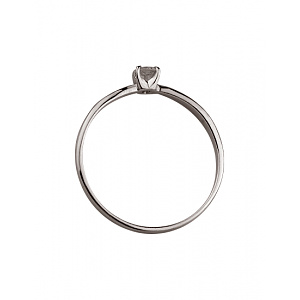 Золота каблучка з діамантом (01-200575948) фотографія