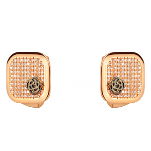 Золоті сережки з фіанітом (цирконієм куб.) (01-200740148) фотографія