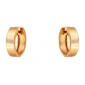 Золотые серьги с фианитом (цирконием куб.) (01-200788548) фотография