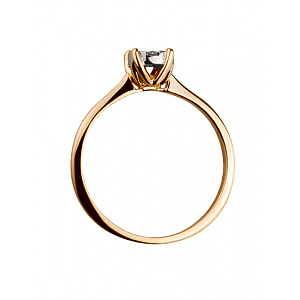 Золотое кольцо с бриллиантами (01-18385349) фотография