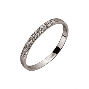 Золота каблучка з цирконієм куб. (01-200346949) фотографія