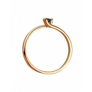 Золота каблучка з корундом (01-200473849) фотографія