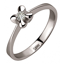 Золотое кольцо с бриллиантом (01-200745949)