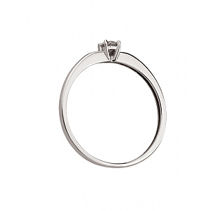 Золота каблучка з діамантом (01-200788549) фотографія