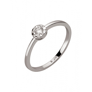 Золотое кольцо с бриллиантами (01-200816049) фотография