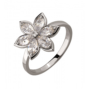 Золота каблучка з фіанітами (2б_к-218) картинка Золота каблучка з фіанітами (2б_к-218) фотографія