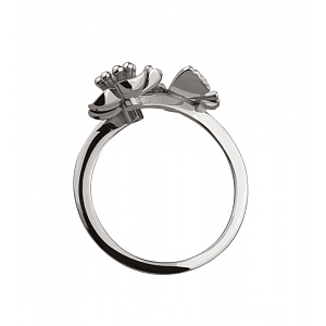 Золота каблучка з діамантом (2б_к-242) фотографія