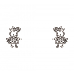 Золоті сережки з цирконіями (2б_с-261) фотографія