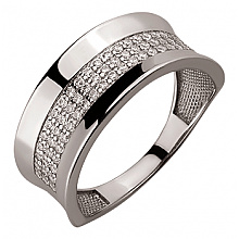 Золота каблучка з цирконієм куб. (01-19133650)