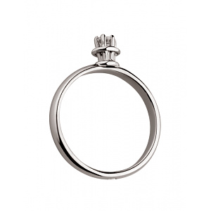 Золотое кольцо с цирконием куб. (01-19140450) фотография