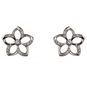 Золотые серьги с цирконием куб. (01-200295150) картинка Золотые серьги с цирконием куб. (01-200295150) фотография