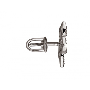 Золотые серьги с цирконием куб. (01-200295150) картинка Золотые серьги с цирконием куб. (01-200295150) фотография