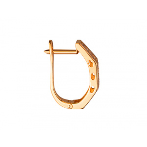 Золотые серьги с цирконием куб. (01-200343650) фотография