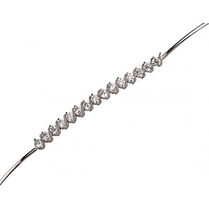 Золотой браслет с цирконием куб. (01-200404850) фотография