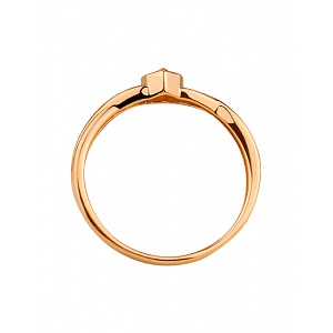 Золота каблучка з діамантом (01-200590050) фотографія