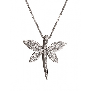 Золоте кольє з діамантами (01-200606450) фотографія