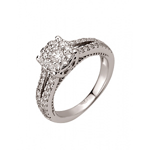 Золотое кольцо с бриллиантами (01-200781050) фотография