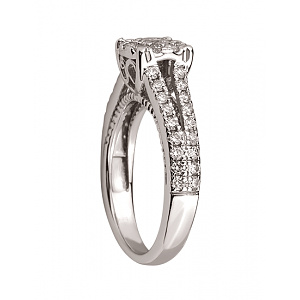 Золотое кольцо с бриллиантами (01-200781050) фотография