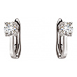 Золотые серьги с фианитом (цирконием куб.) 01-200879950 фотография 1