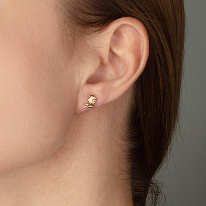 Золотые серьги  (1б_с-243) фотография