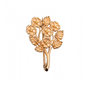 Золотая брошь с фианитами (1б_бр-013) фотография