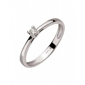 Золотое кольцо с бриллиантом (01-200418451) фотография