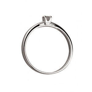 Золотое кольцо с бриллиантом (01-200418451) фотография