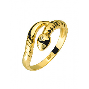 Золотое кольцо с бриллиантами (01-200452951) фотография