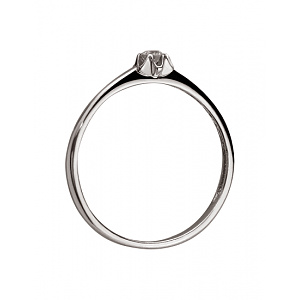 Золотое кольцо с бриллиантом (01-200462051) фотография