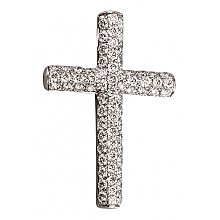 Золотой  крестик с бриллиантами (01-200616851)