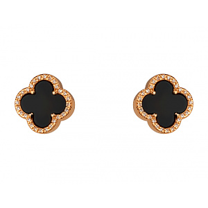 Золоті сережки з фіанітом (цирконієм куб.) (01-200755451) фотографія