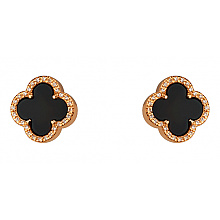 Золоті сережки з фіанітом (цирконієм куб.) (01-200755451)