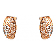 Золоті сережки з фіанітом (цирконієм куб.) (01-200781151)