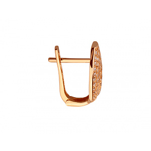 Золоті сережки з фіанітом (цирконієм куб.) (01-200781151) фотографія